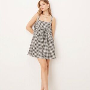 ASOS Black and White Checkered Mini Dress
